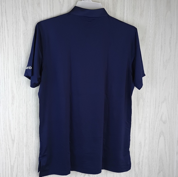 Peter Millar Summer Comfort Medium navy blue polo Embark Logo Short Sleeve - Picture 5 of 12